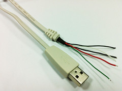 USB2.0 A Plug to SR+OPEN